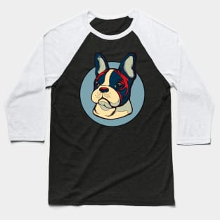 Frenchie french bulldog pop colorfull Baseball T-Shirt